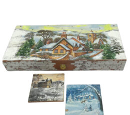 Τάβλι χιονισμένο χωριό (Christmas)