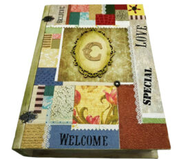 Κουτί βιβλίο "Patchwork-Monogram"