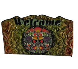 "Welcome" σε ξύλο