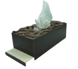 Κουτί για χαρτομάντηλα "woodcarving"