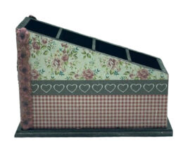 Μολυβοθήκη-Ξύλινη vintage θήκη οργάνωσης